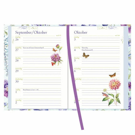 Comello Janneke Brinkman Zakagenda 2027 Blauwe Bloemen
