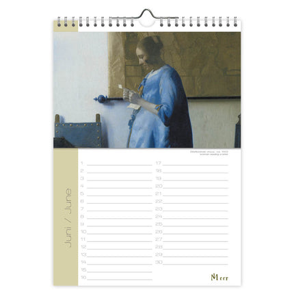 Comello Johannes Vermeer A4 Verjaardagskalender