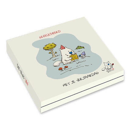 Comello Kaartenmapje Doe eens lief – Feestmuts Gefeliciteerd 10 Stuks