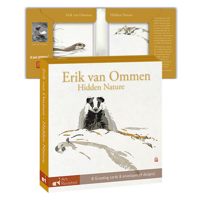 Comello Kaartenmapje Erik van Ommen – Hidden Nature 8 Stuks