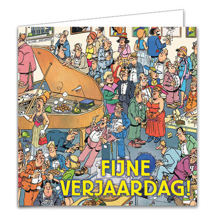 Comello Kaartenmapje Jan van Haasteren, Slingers & Orkest 10 stuks