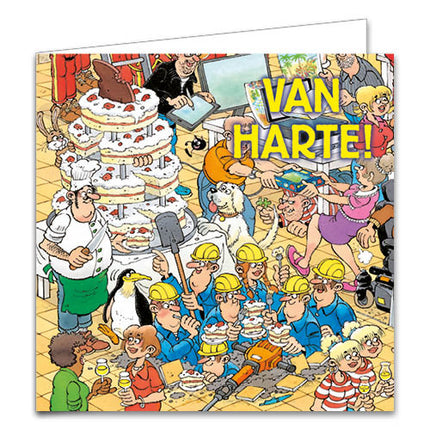 Comello Kaartenmapje Jan van Haasteren, Tijd voor cadeautjes 10 Stuks