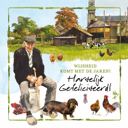 Comello Kaartenmapje Lang leve de Boerderij – Wijsheid 8 Stuks