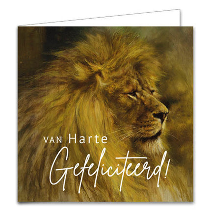 Comello Kaartenmapje Rien Poortvliet Wildlife Luipaard - 10 Stuks