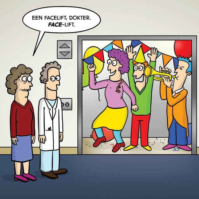 Comello Kwok HET PAKT HELEMAAL VERKEERD UIT Wenskaarten 8 Stuks