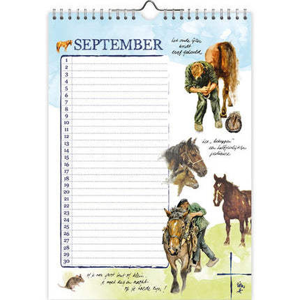 Comello Lang Leve de Boerderij Verjaardagskalender A4