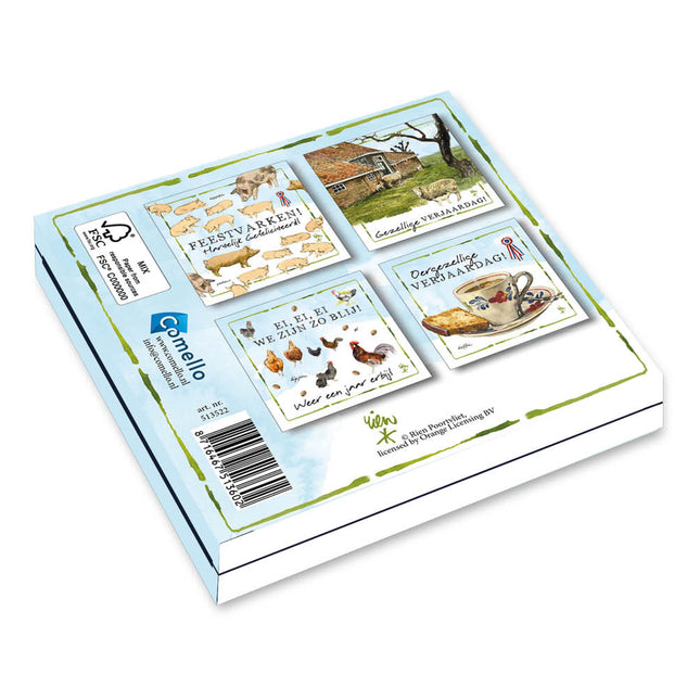 Comello Lang leve de Boerderij Wenskaarten 8 Stuks