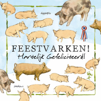 Comello Lang leve de Boerderij Wenskaarten 8 Stuks