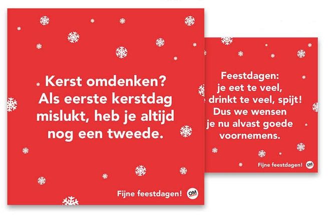 Comello Omdenken Kerstkaarten