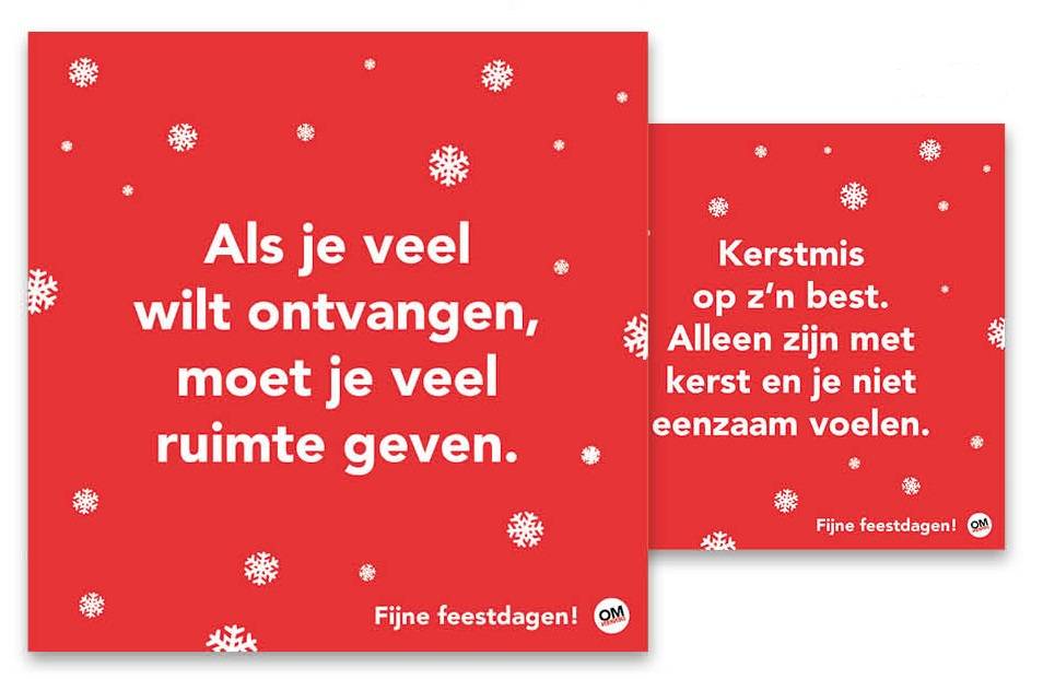 Comello Omdenken Kerstkaarten