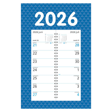 Comello Omleg Weeknotitie Kalender op schild 2027
