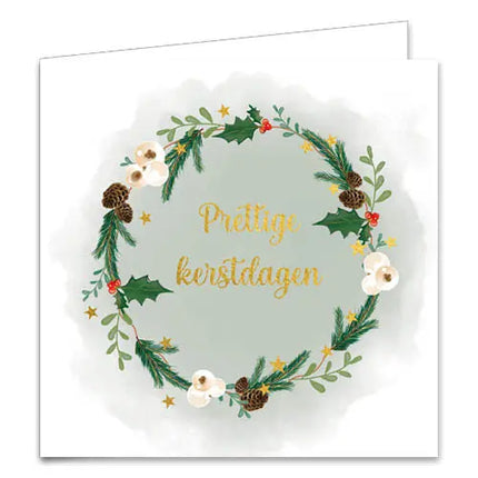 Comello Petit Paris Kerstkaarten - IJsvogel – Kerstkrans