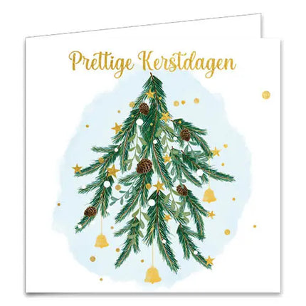 Comello Petit Paris Kerstkaarten - Roodborstje - Kersttak
