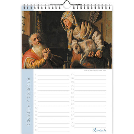 Comello Rembrandt Verjaardagskalender A4