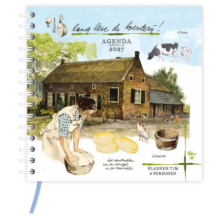 Comello Rien Poortvliet Familie Notitieagenda 2027 Kaas Maken(harde kaft)