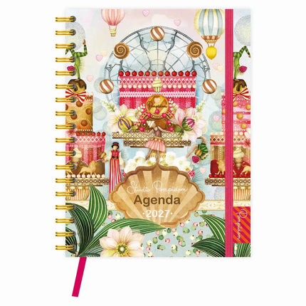 Comello Studio Pompidom bureau-agenda (harde kaft) Popcorn 2027