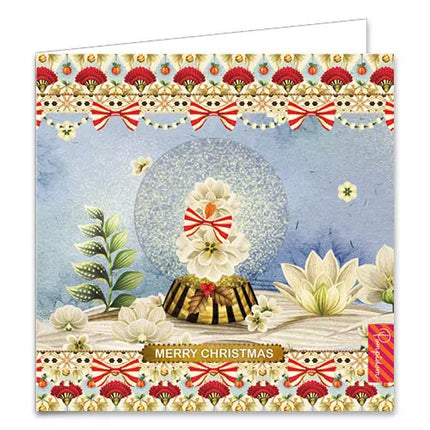 Comello Studio Pompidom Kerstkaarten -  Festive Tree - Snow Globe Serenade