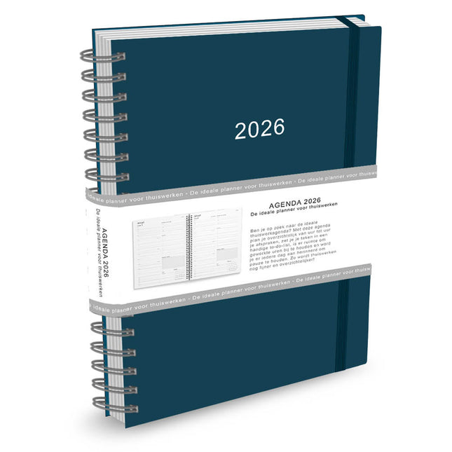 Comello Thuiswerkagenda 2026 A4 Blauw