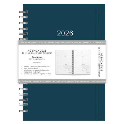 Comello Thuiswerkagenda 2026 A4 Blauw