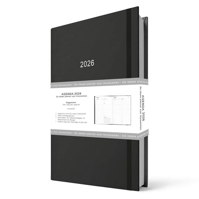 Comello Thuiswerkagenda 2026 A5 Zwart