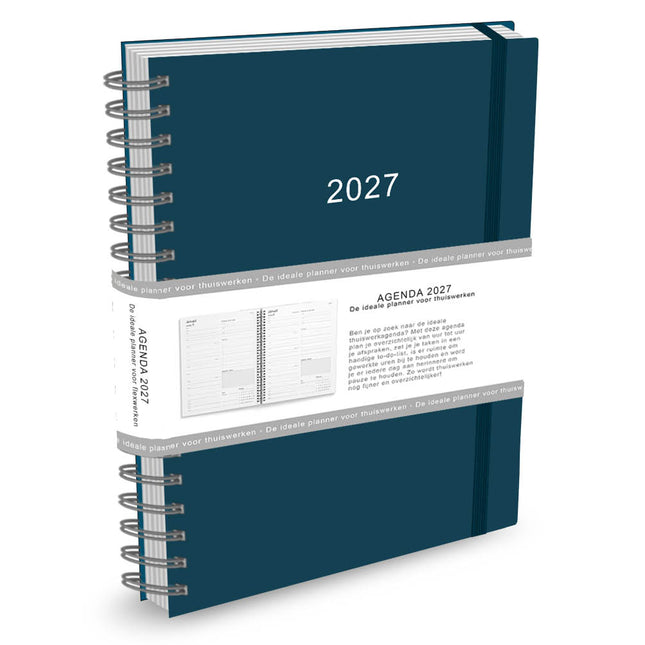 Comello Thuiswerkagenda 2027 A4 Blauw