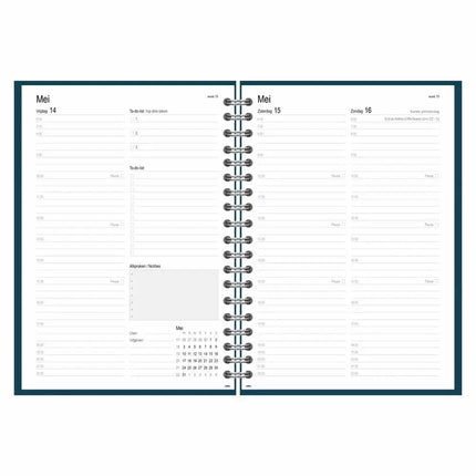 Comello Thuiswerkagenda 2027 A4 Blauw