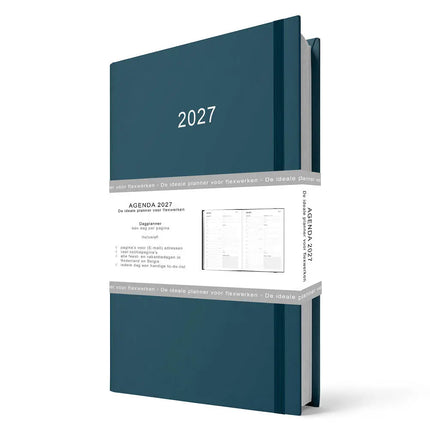 Comello Thuiswerkagenda 2027 A5 Blauw