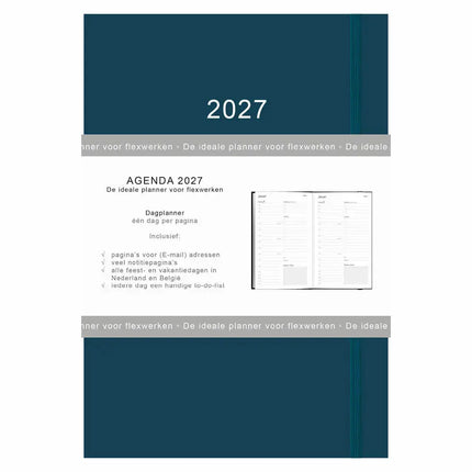 Comello Thuiswerkagenda 2027 A5 Blauw