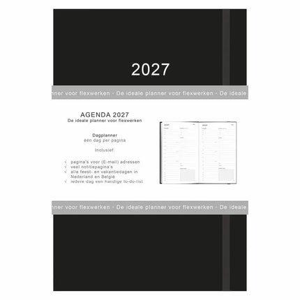 Comello Thuiswerkagenda 2027 A5 Zwart
