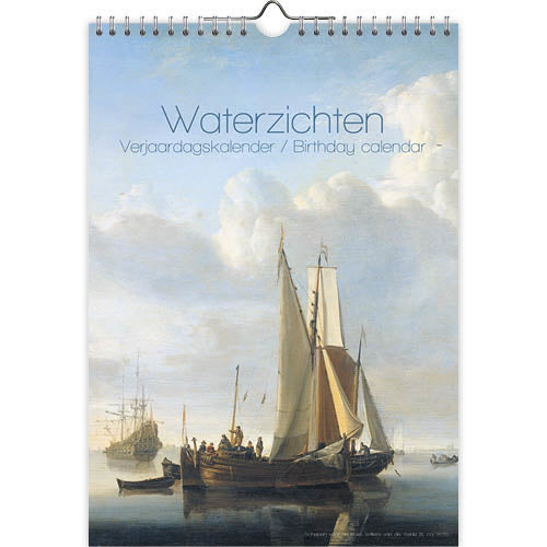 Comello Waterzichten Verjaardagskalender A4