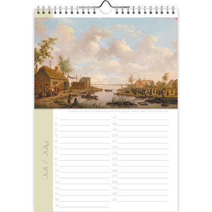 Comello Waterzichten Verjaardagskalender A4