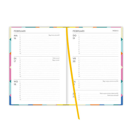 Comello Weekagenda Smal Colourful Diamond 2026