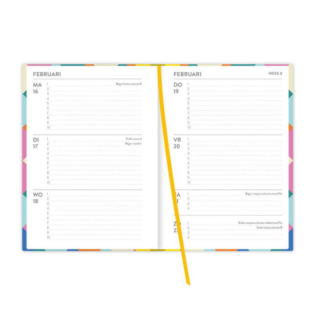 Comello Weekagenda Smal Colourful Diamond 2026