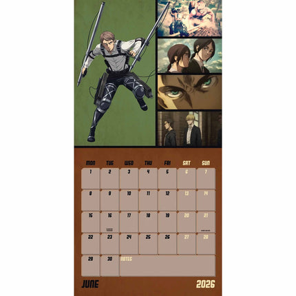 Danilo Attack On Titan Kalender 2026