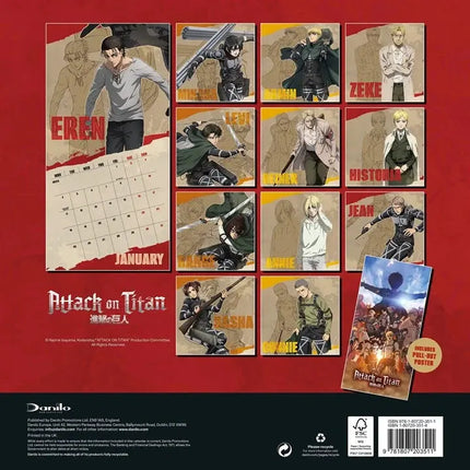 Danilo Attack On Titan Kalender 2027