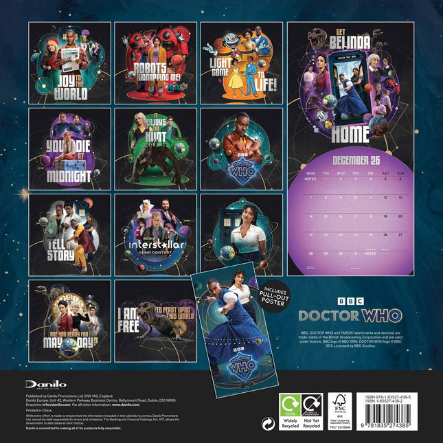 Danilo Doctor Who The 15th Doctor Kalender 2026