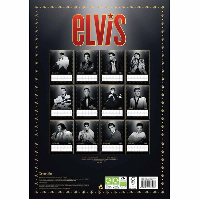 Danilo Elvis Presley Kalender 2026 A3
