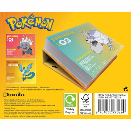 Danilo Pokemon Boxed Kalender 2026