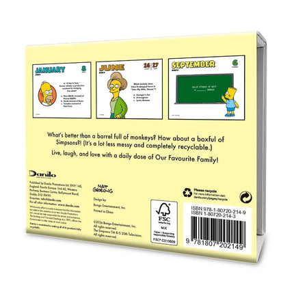 Danilo Simpsons Boxed Kalender 2027