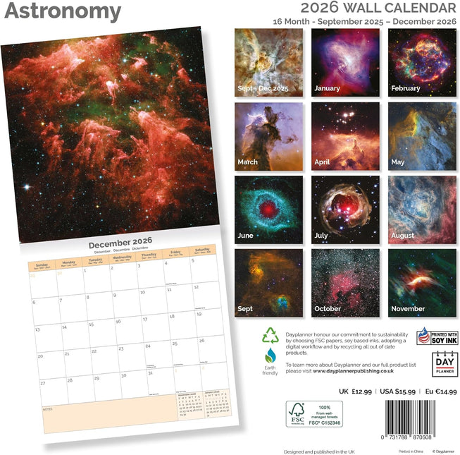 Dayplanner Astronomie Kalender 2026