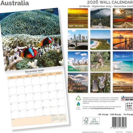 Dayplanner Australie Kalender 2026