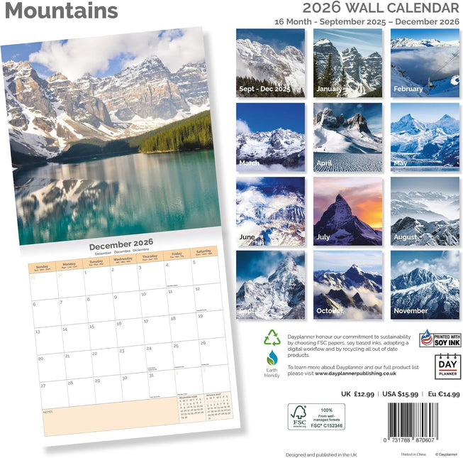 Dayplanner Bergen Kalender 2026