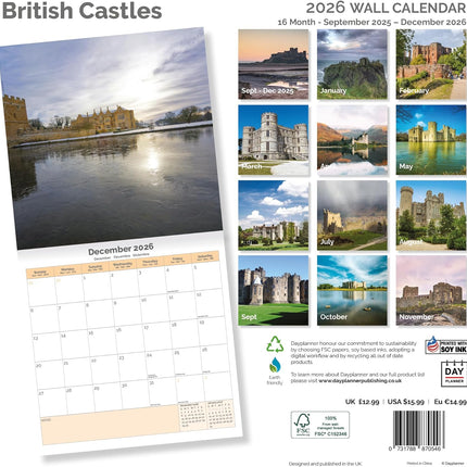 Dayplanner Britse Kastelen Kalender 2026