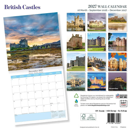 Dayplanner Britse Kastelen Kalender 2027