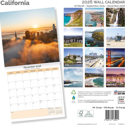Dayplanner California Kalender 2027