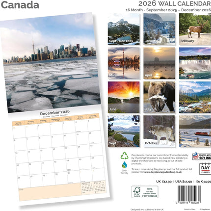 Dayplanner Canada Kalender 2026