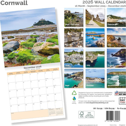 Dayplanner Cornwall Kalender 2026