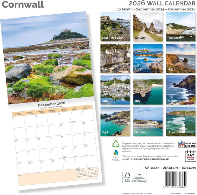 Dayplanner Cornwall Kalender 2026