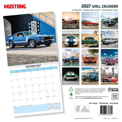 Dayplanner Ford Mustang Kalender 2027