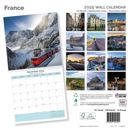 Dayplanner Frankrijk Kalender 2025